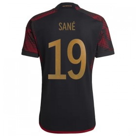 Virallinen pelipaita Saksa Sane 19 Vieras World Cup 2022 Lyhythihainen - Miesten